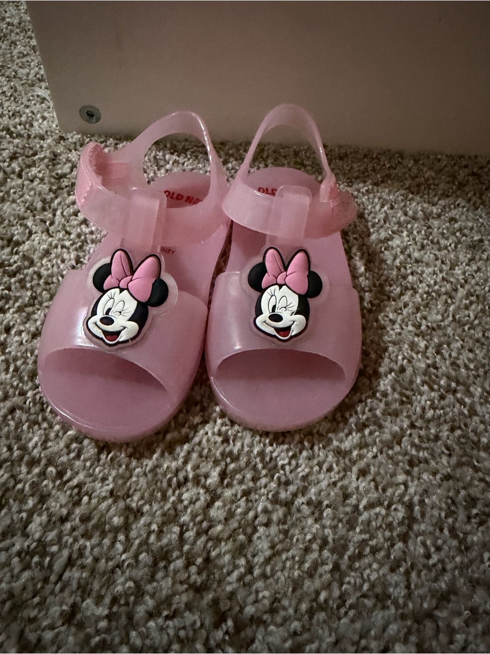 Old Navy Pink Minnie Mouse Jelly Sandals